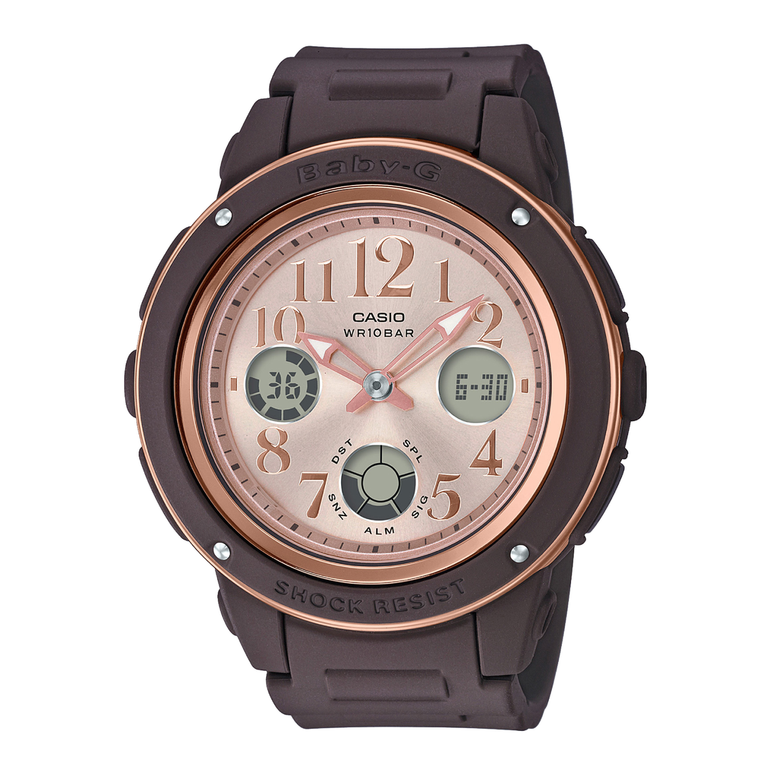 CASIO BABY-G BGA-150PG-5B1DR SPECIAL COLOUR MODELS BROWN WATCH