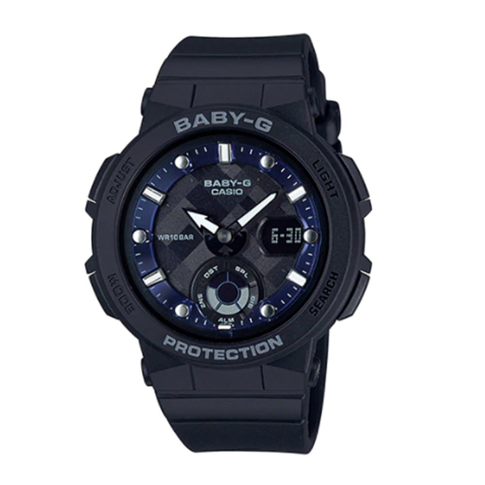 CASIO BABY-G BGA-250-1ADR STANDARD ANALOG-DIGITAL BLACK WATCH