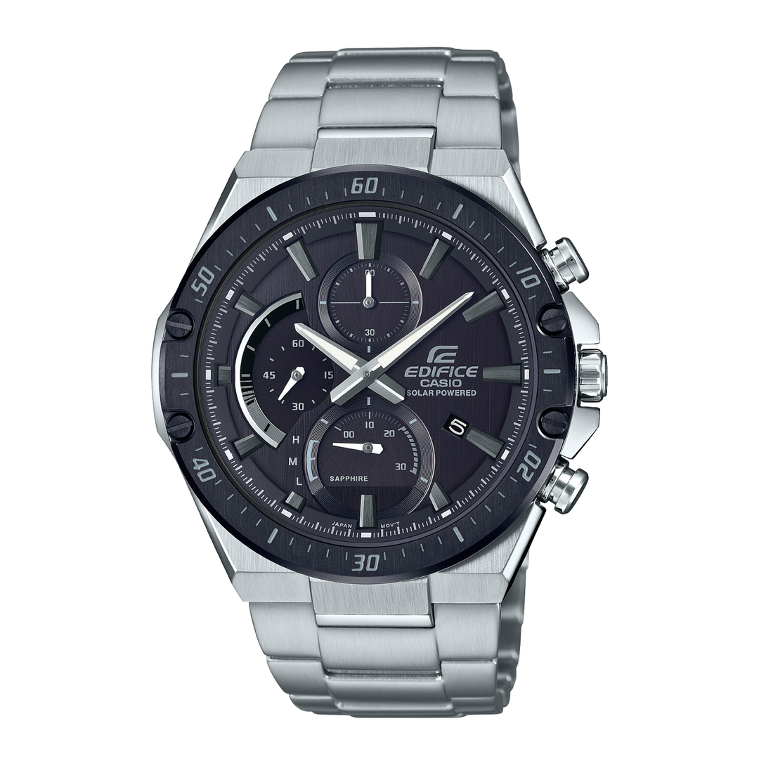 CASIO EDIFICE SLIM LINE EFS-S560DB-1AVUDF SOLAR CHRONOGRAPH MEN WATCH