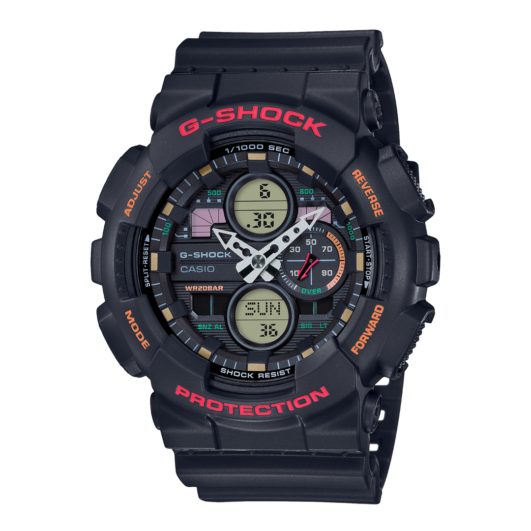 CASIO G-SHOCK GA-140-1A4DR STANDARD ANALOG-DIGITAL BLACK WATCH