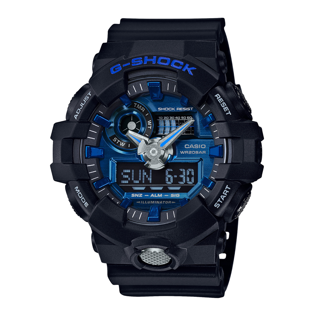 CASIO G-SHOCK GA-710-1A2DR STANDARD ANALOG-DIGITAL BLUE WATCH