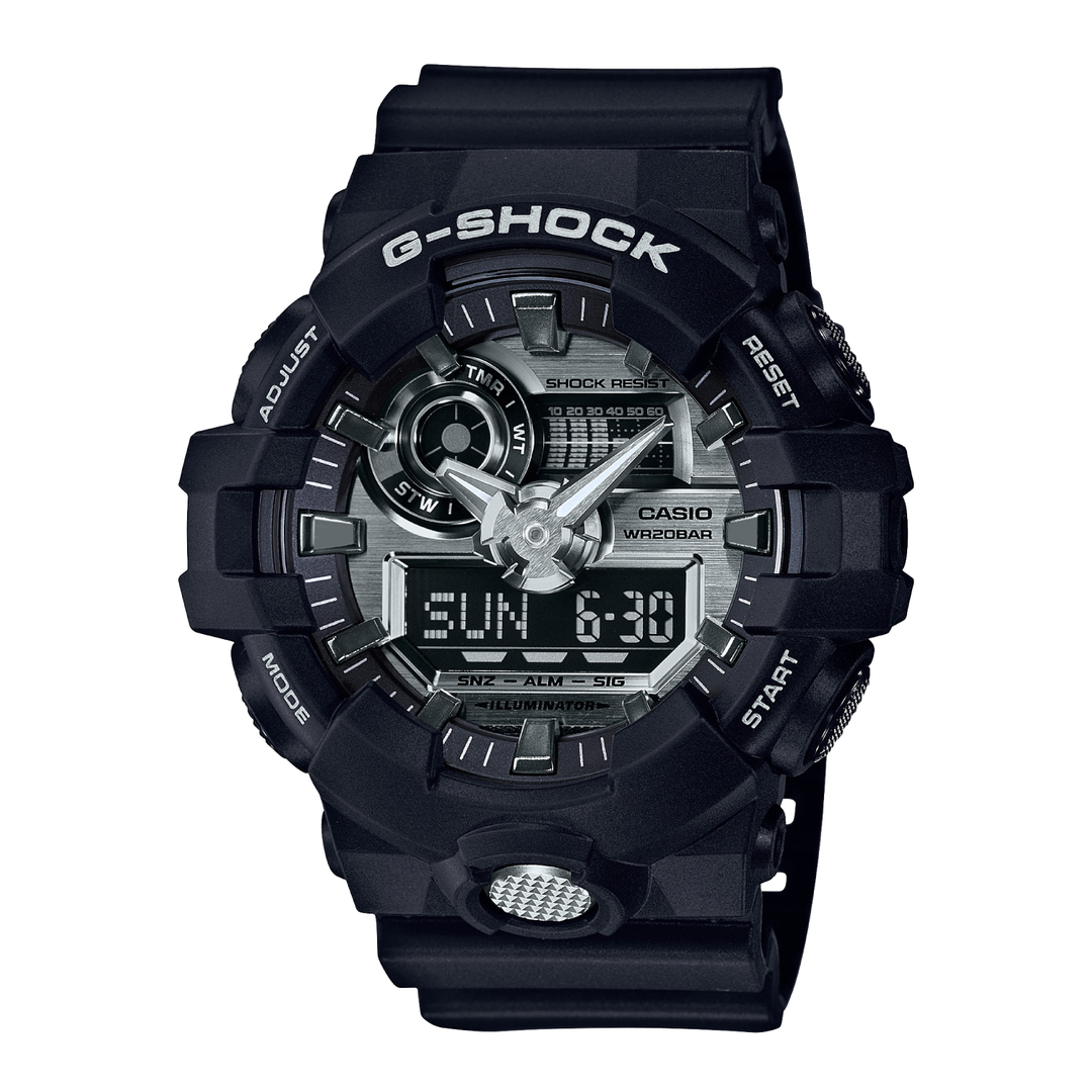 CASIO G-SHOCK GA-710-1ADR STANDARD ANALOG-DIGITAL BLACK WATCH