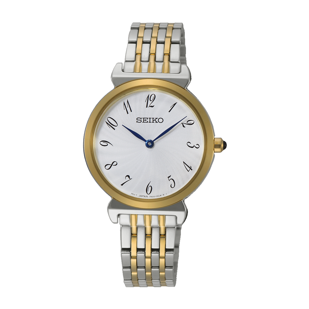 SEIKO SFQ800P1 QUARTZ ANALOG 2 HANDS WOMEN WATCH