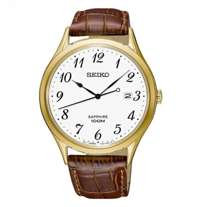 SEIKO SGEH78P1 QUARTZ ANALOG 3 HANDS DATE MEN WATCH