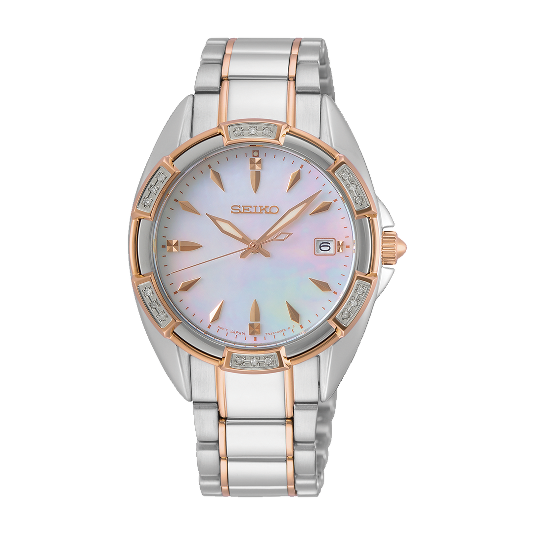 SEIKO SKK878P1 QUARTZ ANALOG 3 HANDS DATE WOMEN WATCH