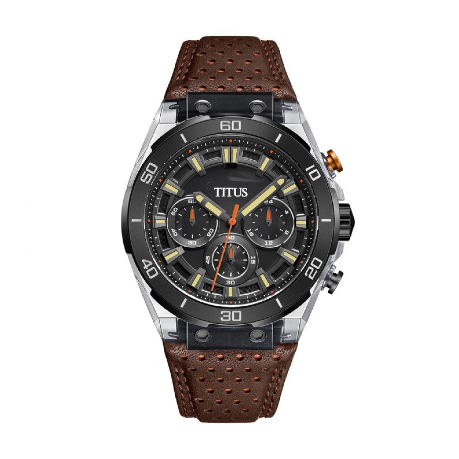 SOLVIL ET TITUS Modernist Leather Watch