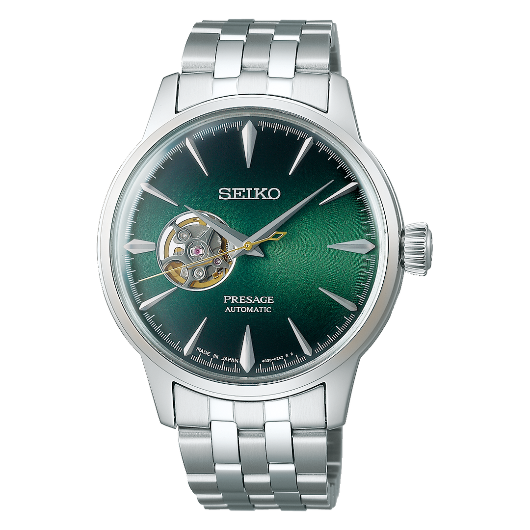 SEIKO PRESAGE SSA441J1 COCKTAIL TIME "GRASSHOPPER" AUTOMATIC MEN WATCH