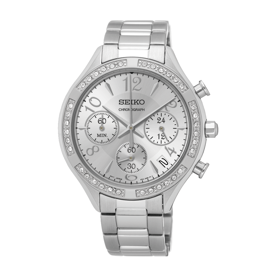 SEIKO SSB899P1 QUARTZ CHRONOGRAPH WOMEN WATCH