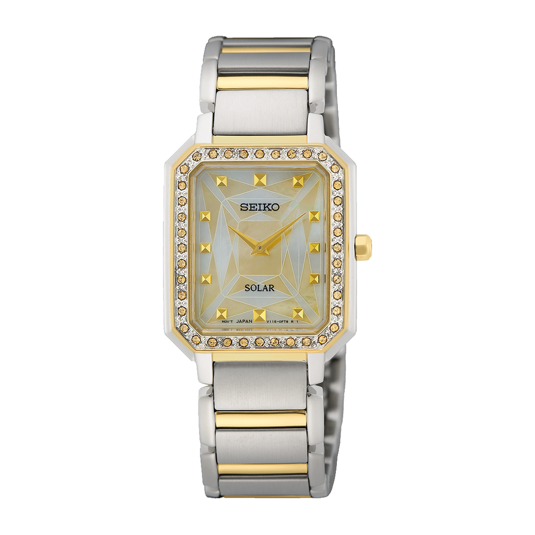 SEIKO SUP452P1 SOLAR 2 HANDS WOMEN WATCH