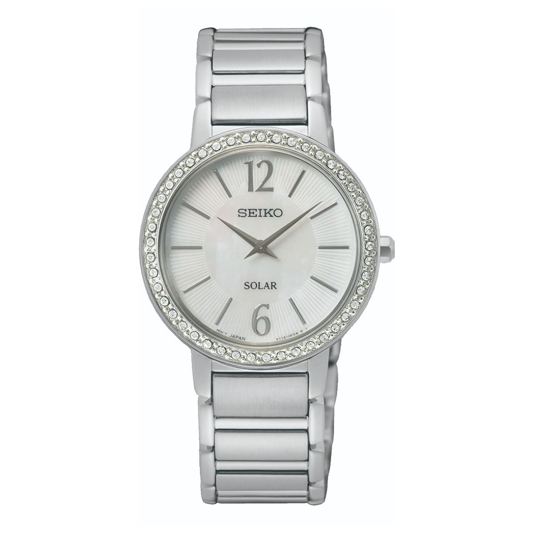 SEIKO SUP467P1 SOLAR 2 HANDS WOMEN WATCH
