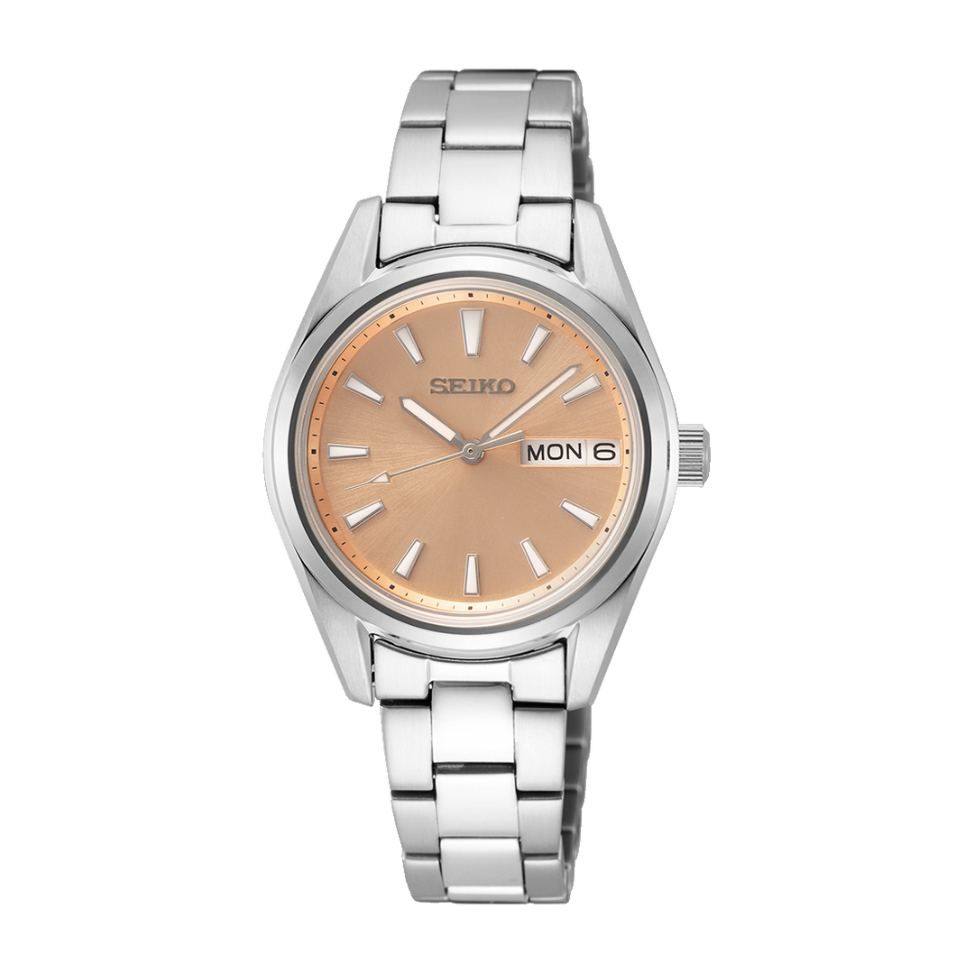 SEIKO SUR351P1 QUARTZ ANALOG 3 HANDS DATE WOMEN WATCH