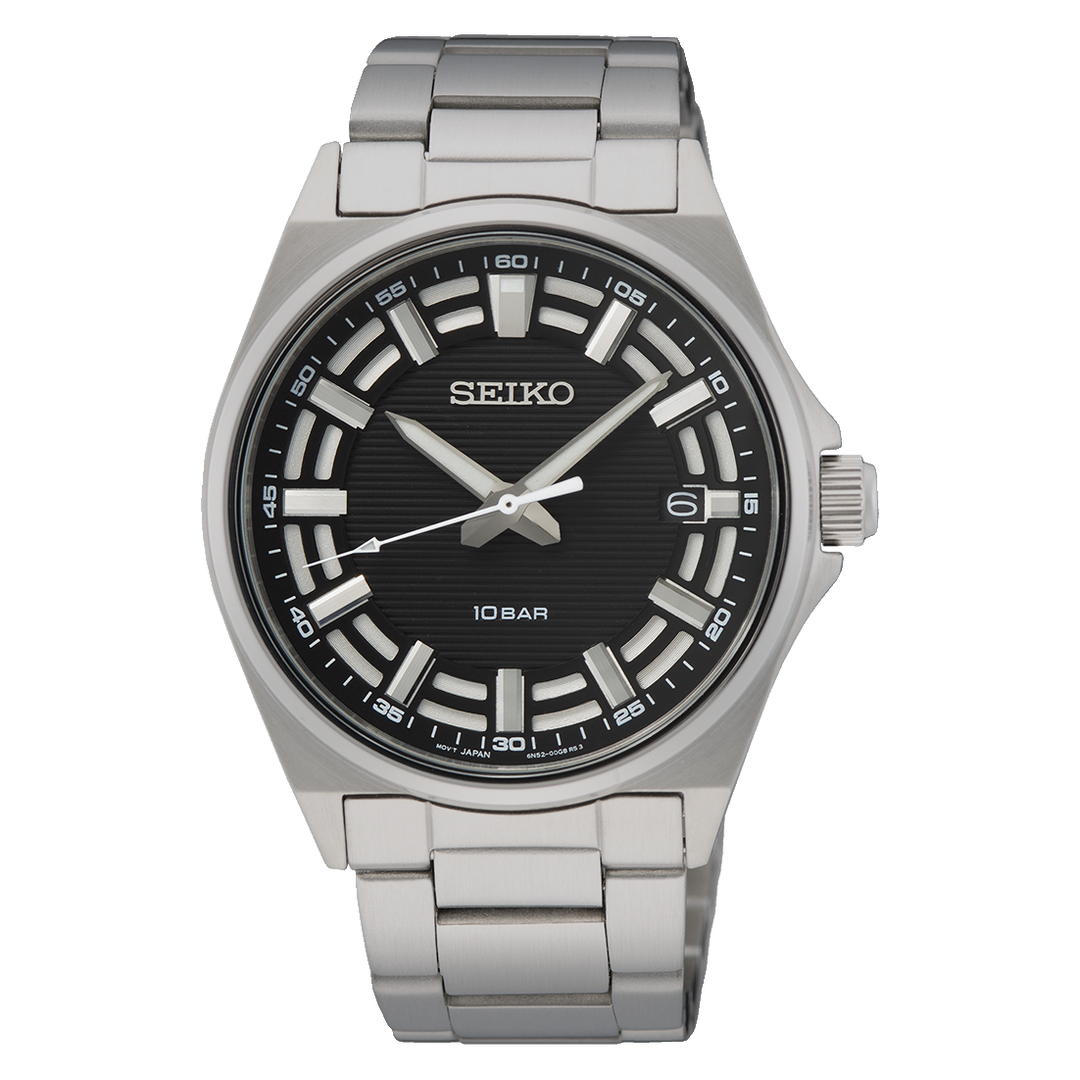 SEIKO SUR505P1 QUARTZ ANALOG 3 HANDS DATE MEN WATCH