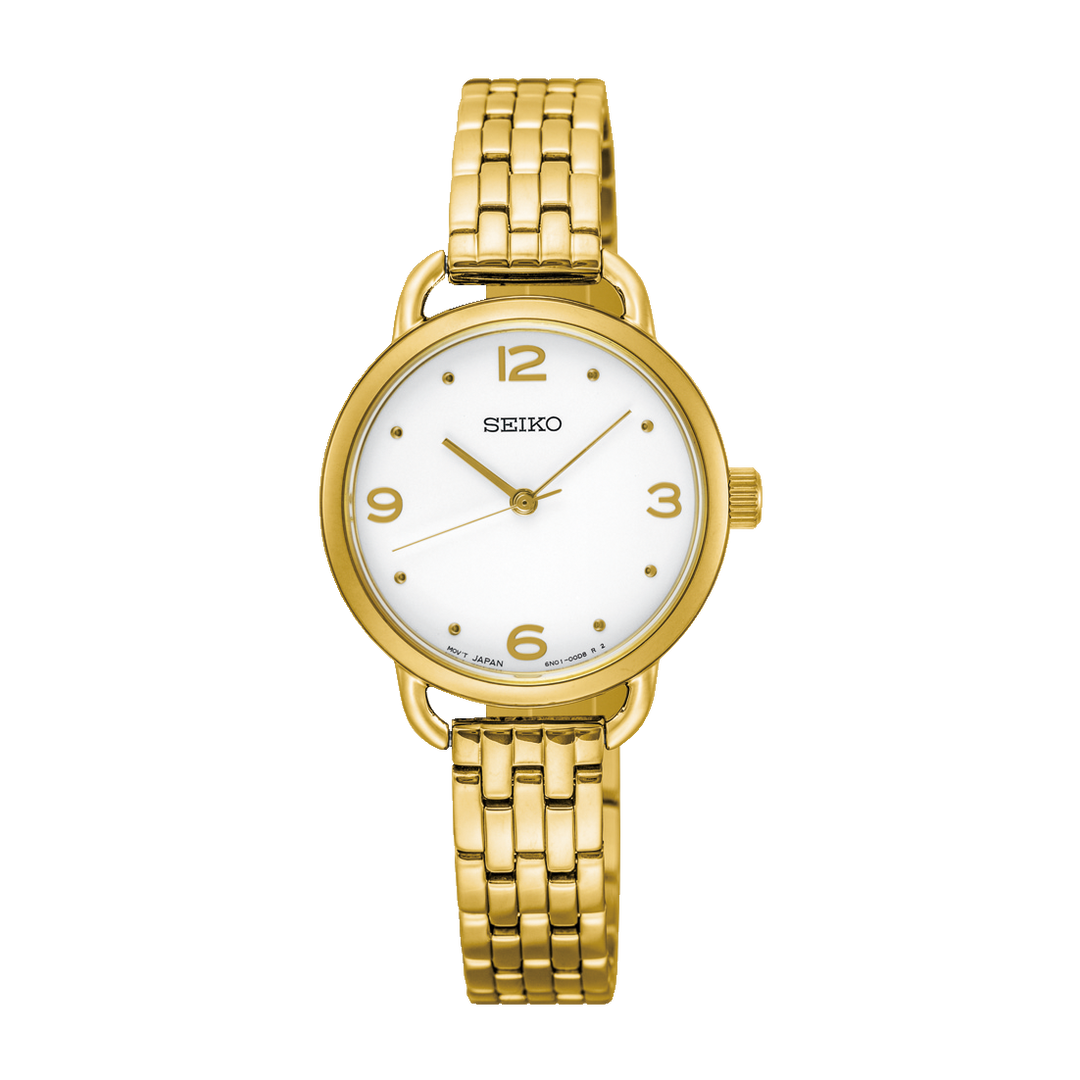 SEIKO SUR670P1 QUARTZ ANALOG 3 HANDS WOMEN WATCH