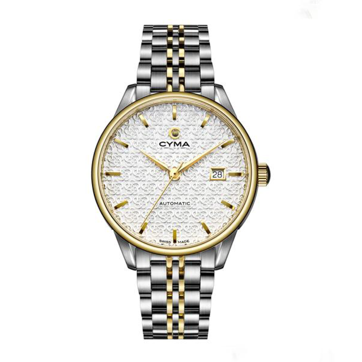 CYMA CLASSIC AUTOMATIC STAINLESS STEEL TWO TONE MEN WATCH W02 00801 001 CITY CHAIN City Chain Singapore