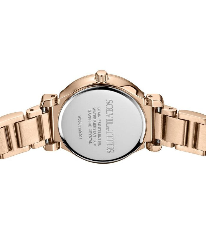 SOLVIL ET TITUS FAIR LADY W06-03139-008 3 HANDS DATE QUARTZ WOMEN WATCH