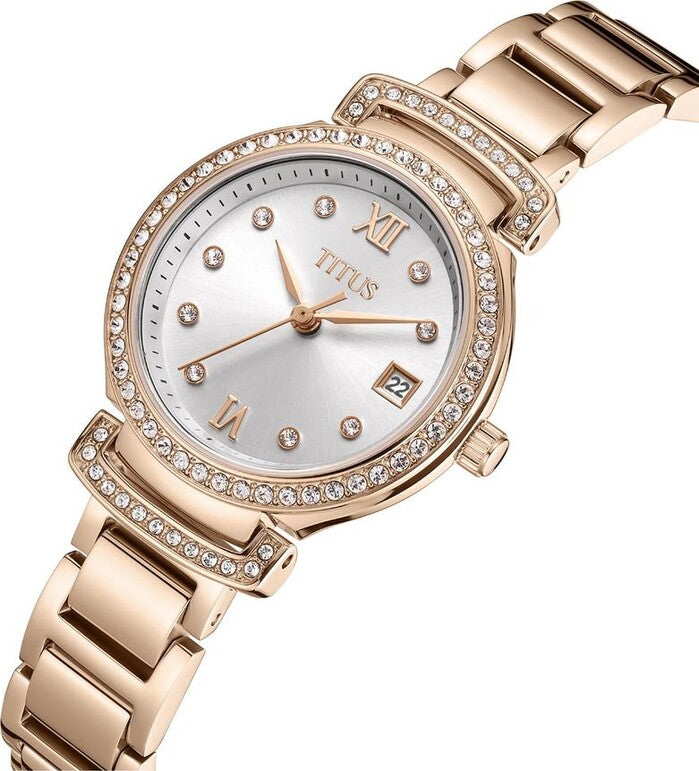 SOLVIL ET TITUS FAIR LADY W06-03139-008 3 HANDS DATE QUARTZ WOMEN WATCH