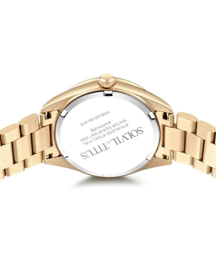 SOLVIL ET TITUS FAIR LADY W06-03150-013 3 HANDS QUARTZ WOMEN WATCH