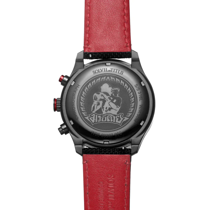 SOLVIL ET TITUS W06-03307-005 SPECIAL EDITION MUAY THAI CHRONOGRAPH WATCH