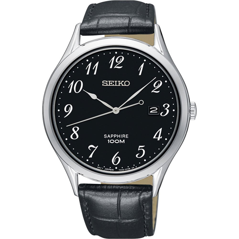 SEIKO SGEH77P1 QUARTZ ANALOG 3 HANDS DATE MEN WATCH