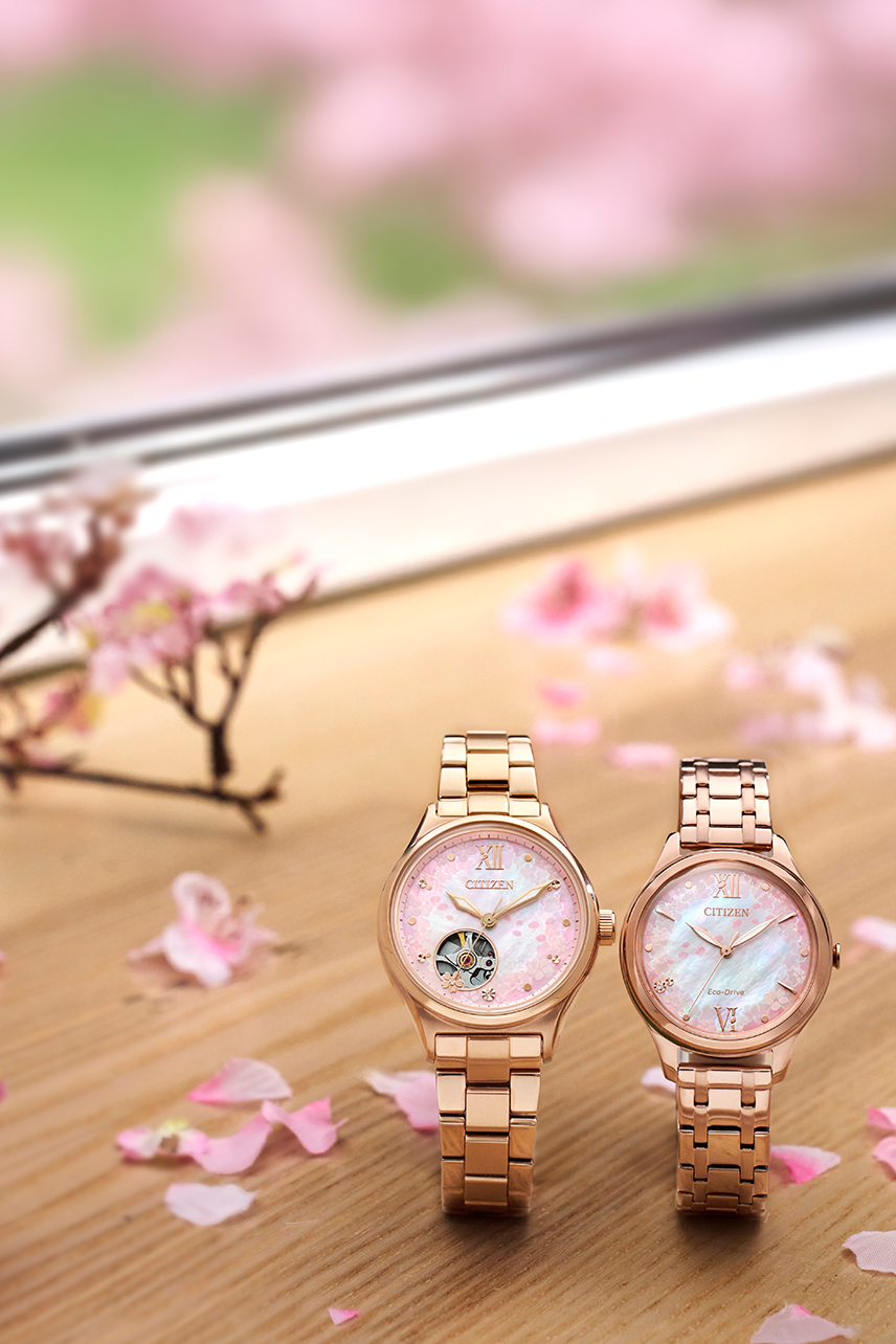 CITIZEN PC1017-96W SAKURA MECHANICAL LIMITED EDITION WOMEN WATCH