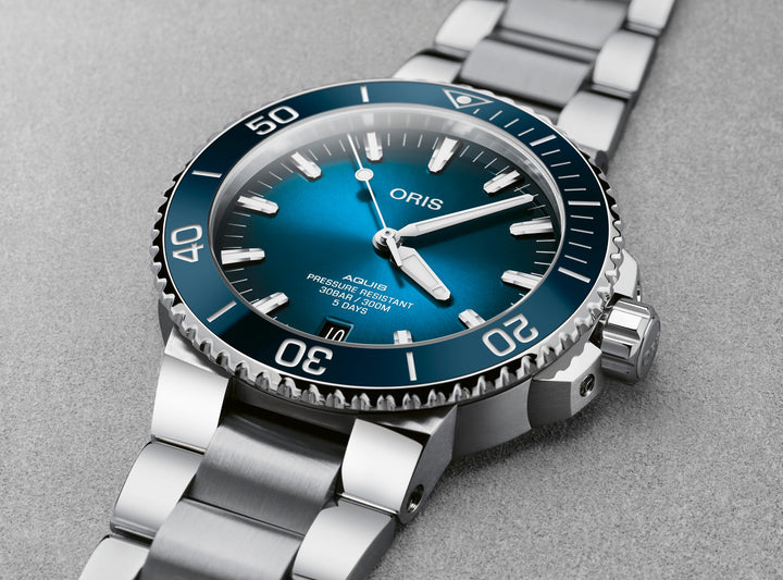 ORIS AQUIS DATE CALIBRE 400 400 7763 4135-07 8 24 09PEB MECHANICAL MEN WATCH