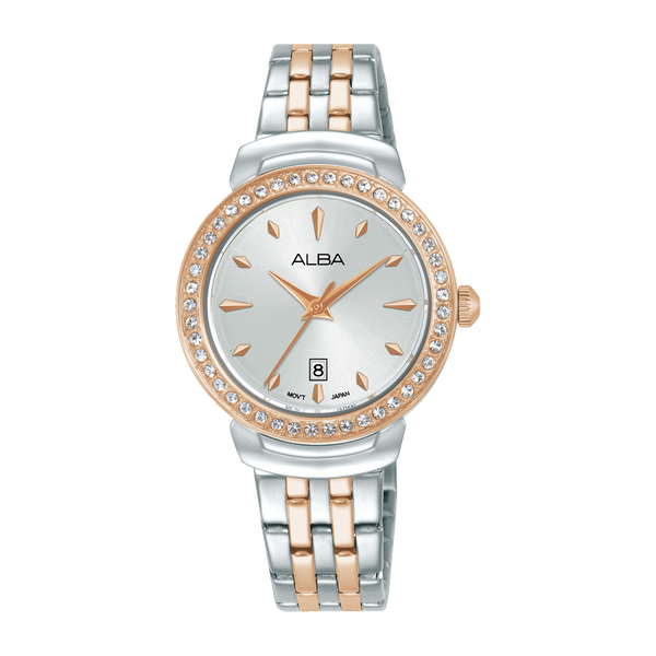 ALBA AH7FC4X FASHION QUARTZ SILVER WHITE DIAL WOMEN WATCH