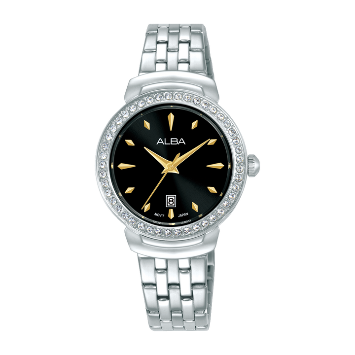 ALBA AH7FC9X FASHION QUARTZ BLACK DIAL WOMEN WATCH