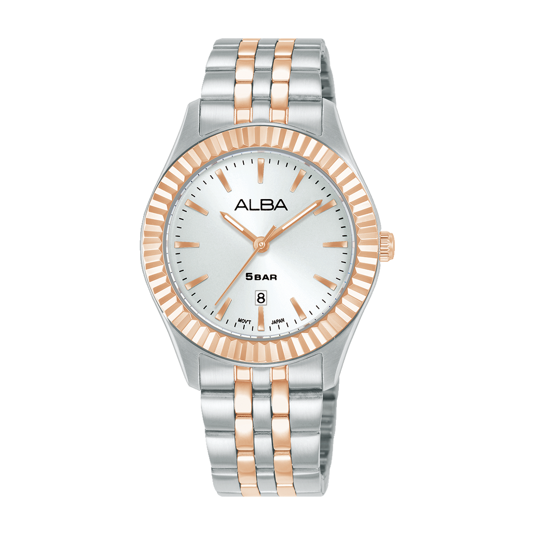 ALBA AH7FF6X FASHION QUARTZ SILVER WHITE DIAL WOMEN WATCH