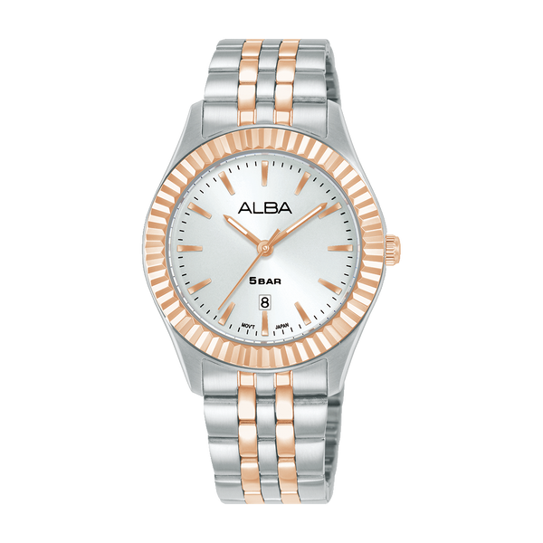 ALBA AH7FF6X FASHION QUARTZ SILVER WHITE DIAL WOMEN WATCH