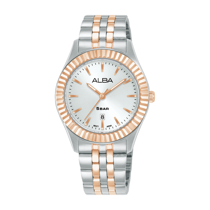 ALBA AH7FF6X FASHION QUARTZ SILVER WHITE DIAL WOMEN WATCH