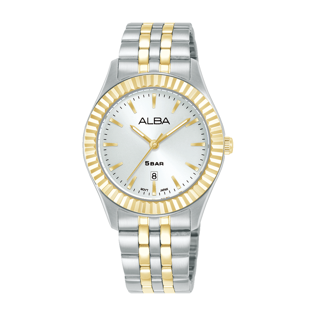 ALBA AH7FF8X FASHION QUARTZ SILVER WHITE DIAL WOMEN WATCH