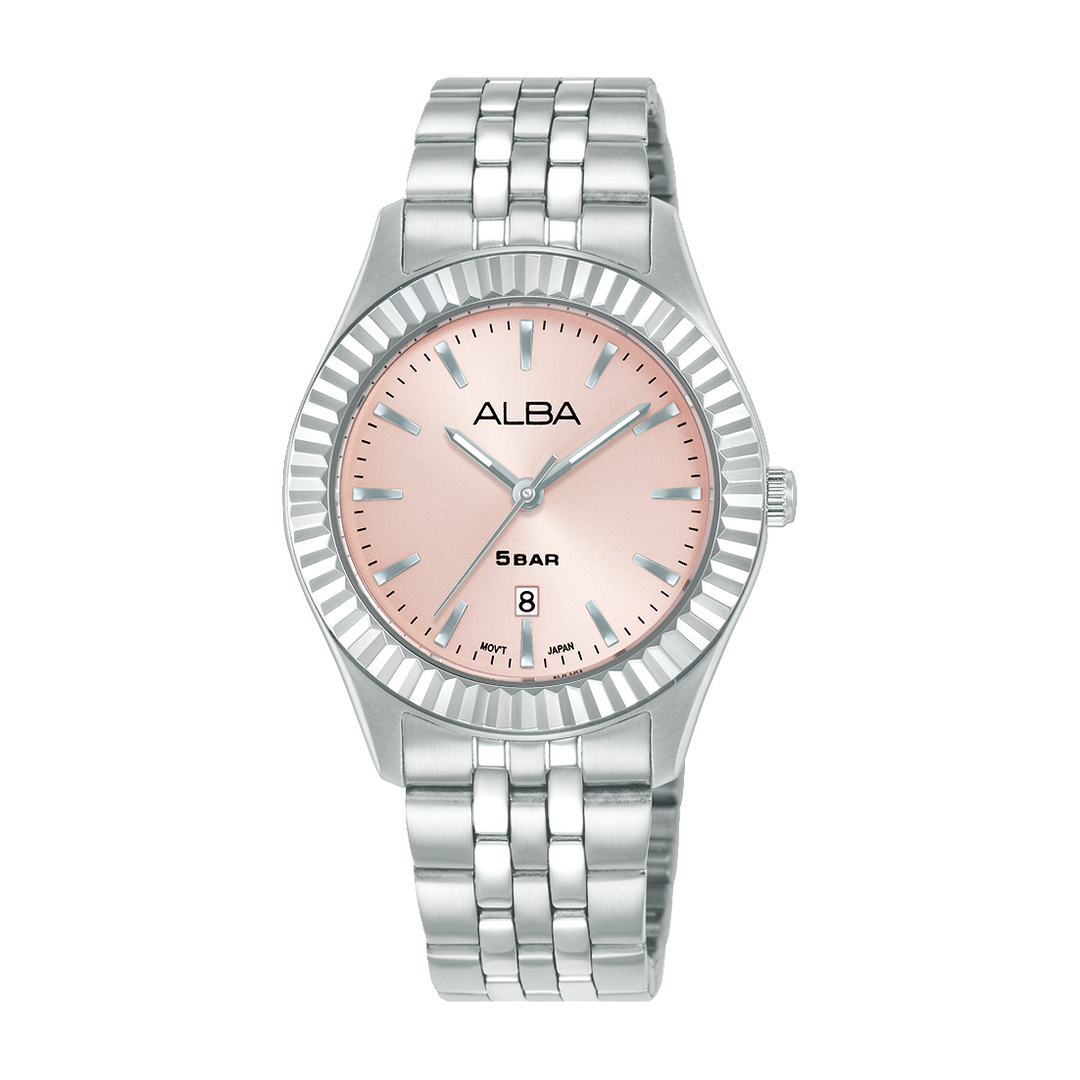 ALBA AH7FG5X FASHION QUARTZ LIGHT PINK DIAL WOMEN WATCH