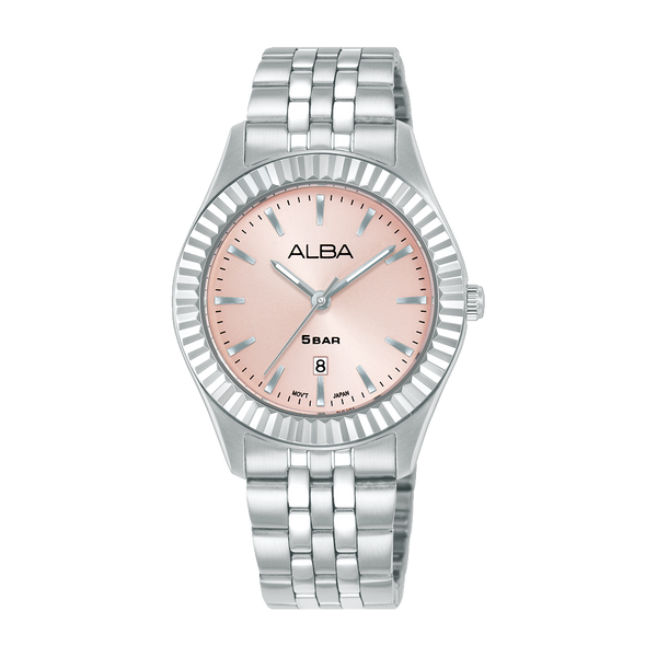 ALBA AH7FG5X FASHION QUARTZ LIGHT PINK DIAL WOMEN WATCH