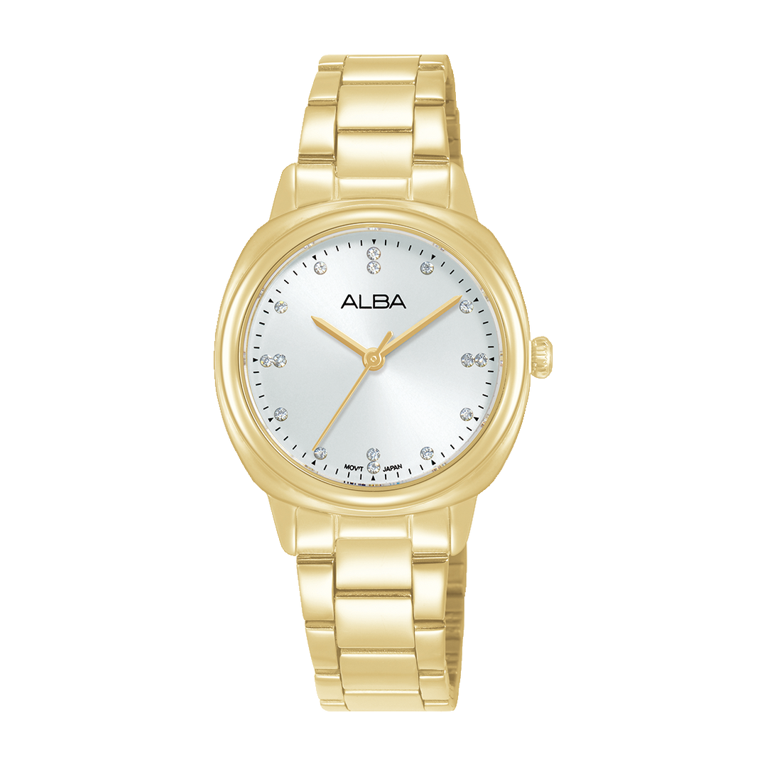ALBA AH8926X FASHION QUARTZ SILVER WHITE DIAL WOMEN WATCH
