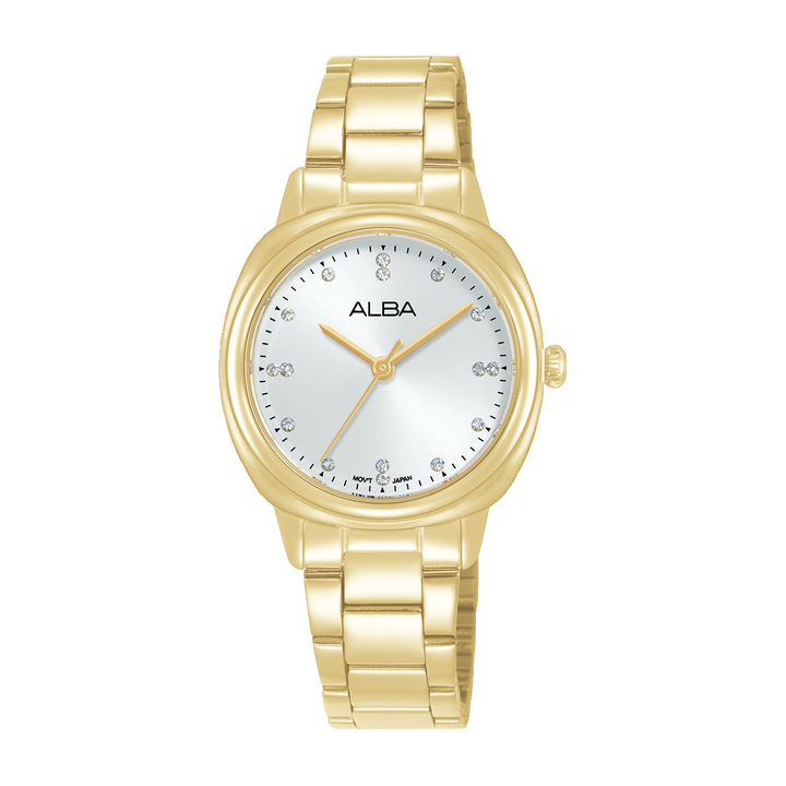 ALBA AH8926X FASHION QUARTZ SILVER WHITE DIAL WOMEN WATCH