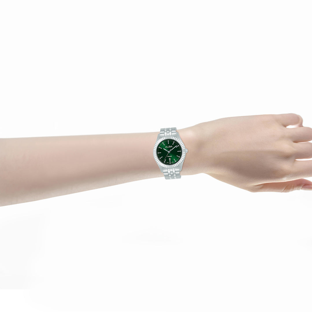 ALBA AH7FF9X PRESTIGE QUARTZ DATE WOMEN WATCH