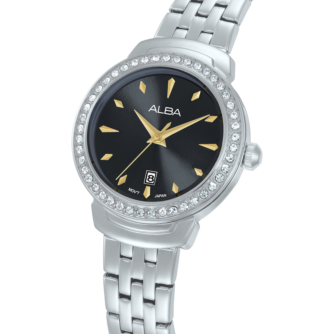 ALBA AH7FC9X FASHION QUARTZ BLACK DIAL WOMEN WATCH