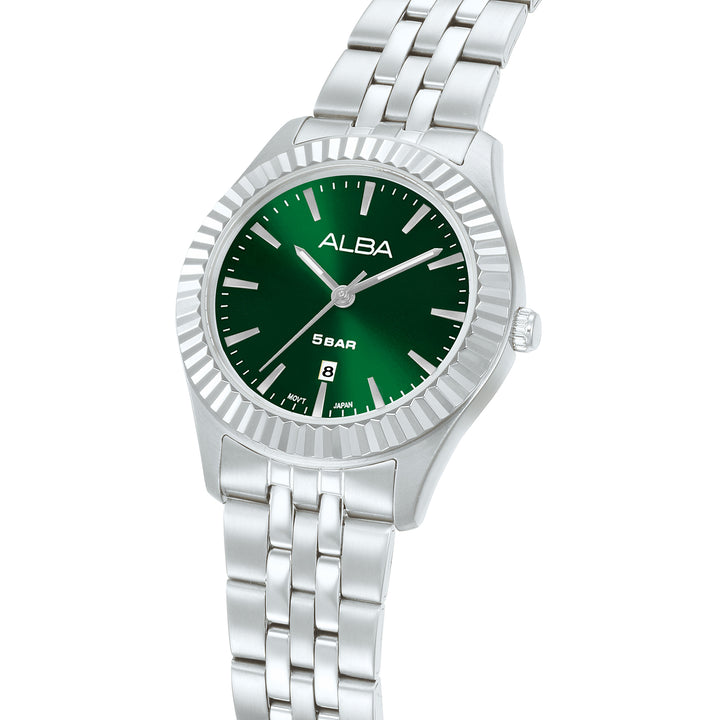 ALBA AH7FF9X PRESTIGE QUARTZ DATE WOMEN WATCH