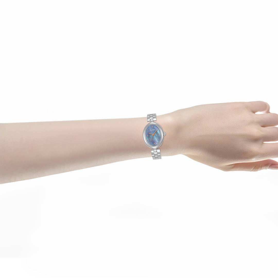 ALBA AH8923X FASHION QUARTZ BLUE MOTHER OF PEARL DIAL WOMEN WATCH
