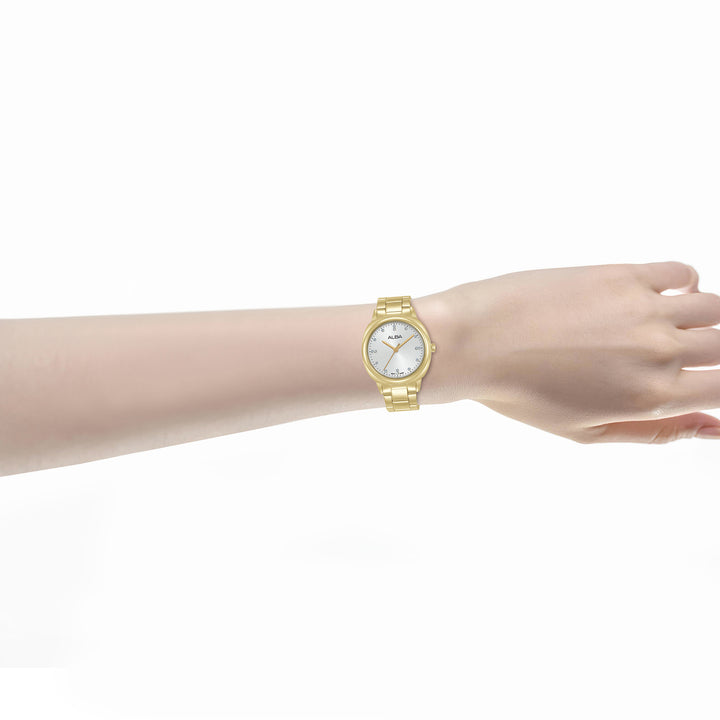 ALBA AH8926X FASHION QUARTZ SILVER WHITE DIAL WOMEN WATCH