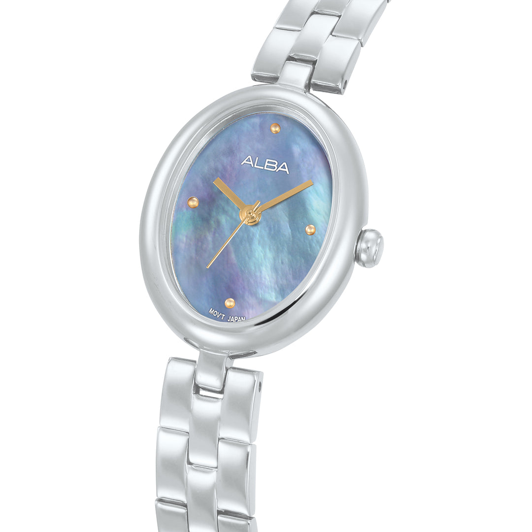 ALBA AH8923X FASHION QUARTZ BLUE MOTHER OF PEARL DIAL WOMEN WATCH