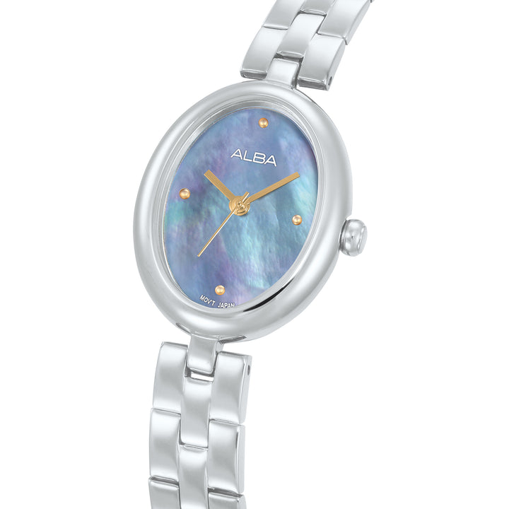 ALBA AH8923X FASHION QUARTZ BLUE MOTHER OF PEARL DIAL WOMEN WATCH