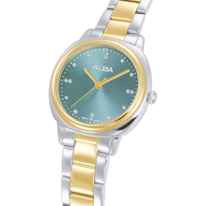 ALBA AH8930X FASHION QUARTZ TEAL DIAL WOMEN WATCH