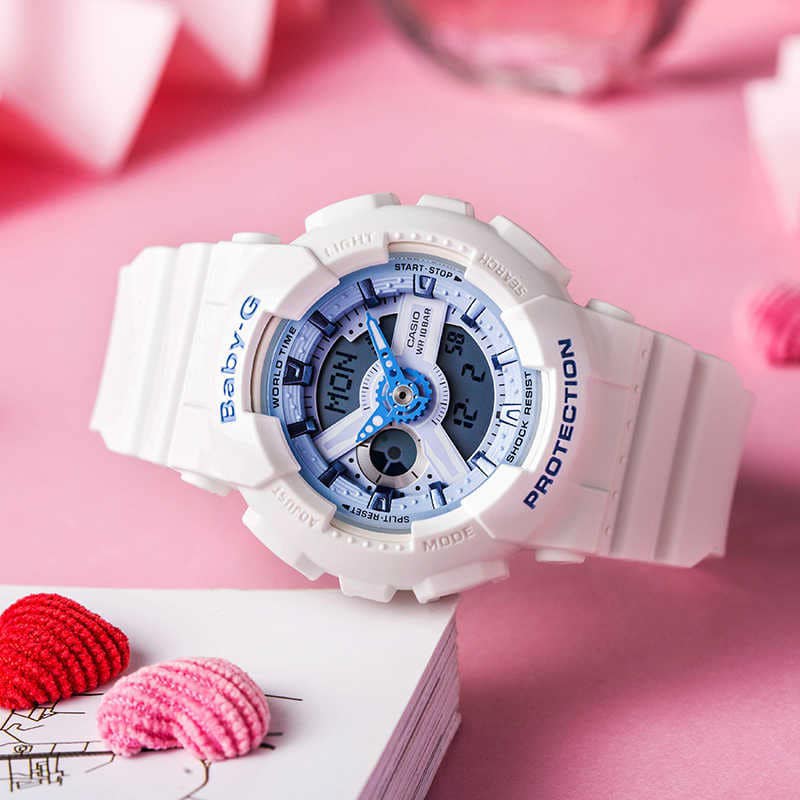 CASIO BABY-G BA-110XBE-7ADR ANALOG-DIGITAL WHITE WATCH