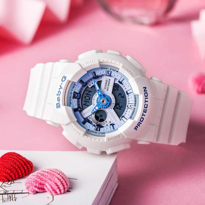 CASIO BABY-G BA-110XBE-7ADR ANALOG-DIGITAL WHITE WATCH