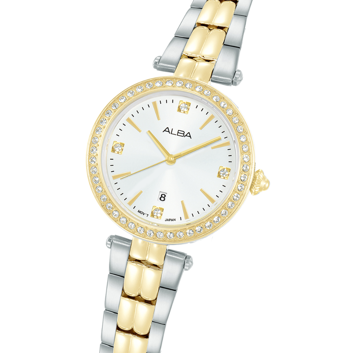 ALBA AH7EG4X FASHION QUARTZ 3 HANDS DATE WOMEN WATCH
