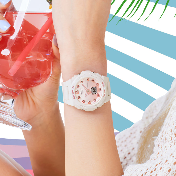 CASIO BABY-G BGA-320-7A1DR WHITE SAND WOMEN WATCH