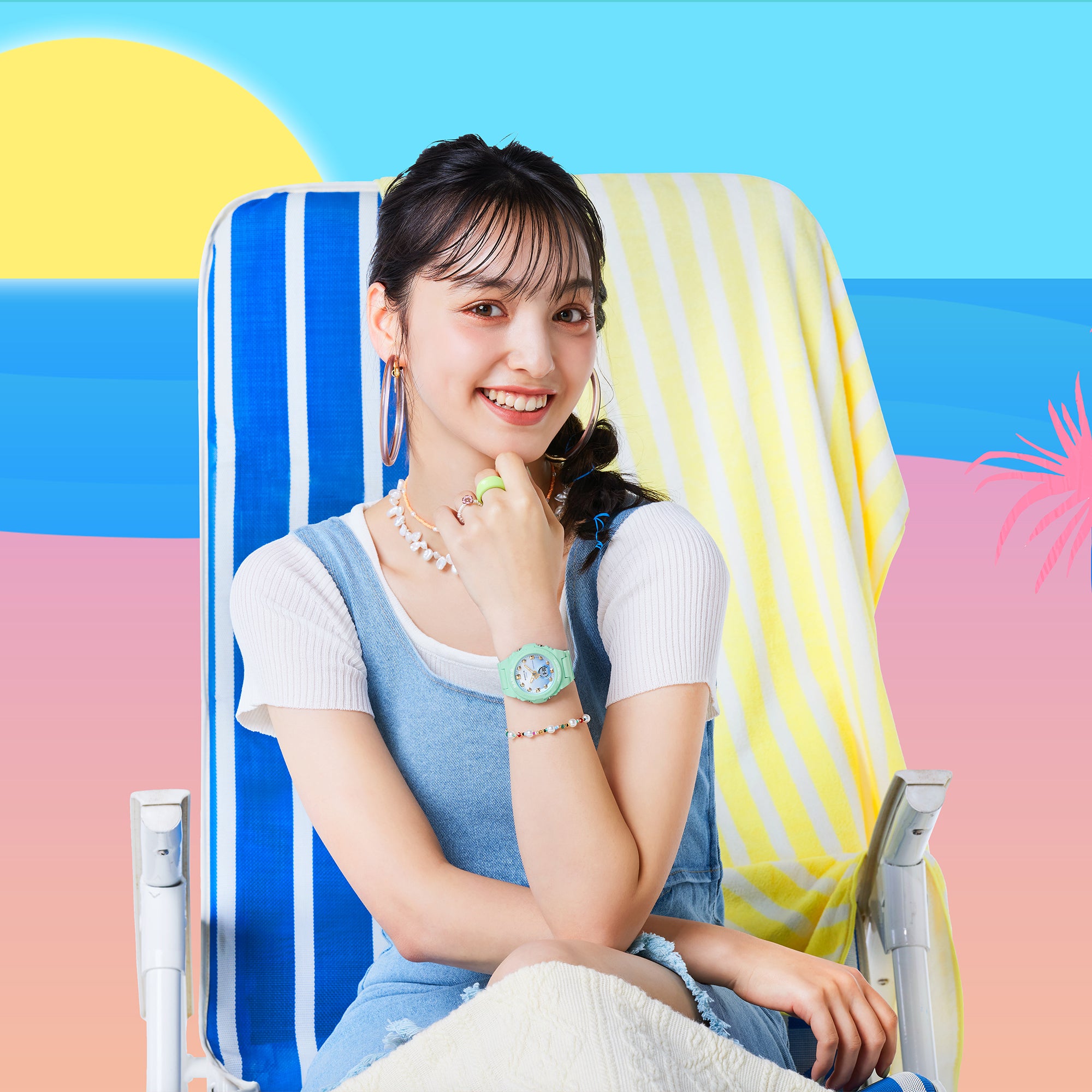 CASIO BABY G BGA 320 3ADR MINT LAGOON WOMEN WATCH CITY CHAIN