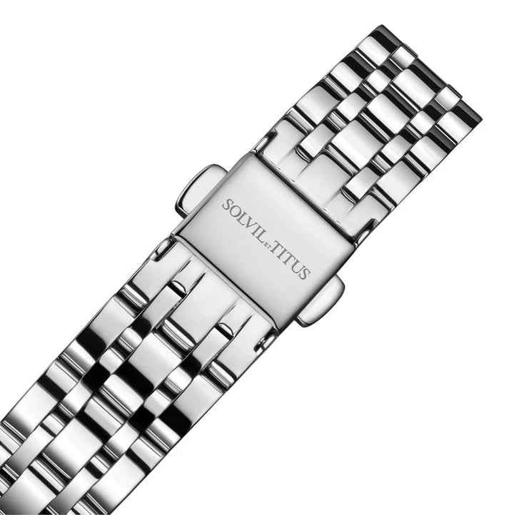 SOLVIL ET TITUS BARISTA W06-02825-019 3 HANDS DATE QUARTZ WOMEN WATCH
