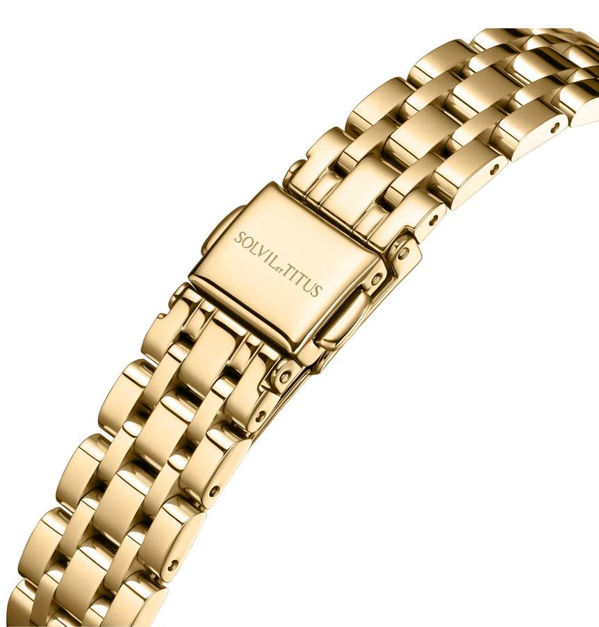 SOLVIL ET TITUS BARISTA W06-02825-024 3 HANDS DATE QUARTZ WOMEN WATCH